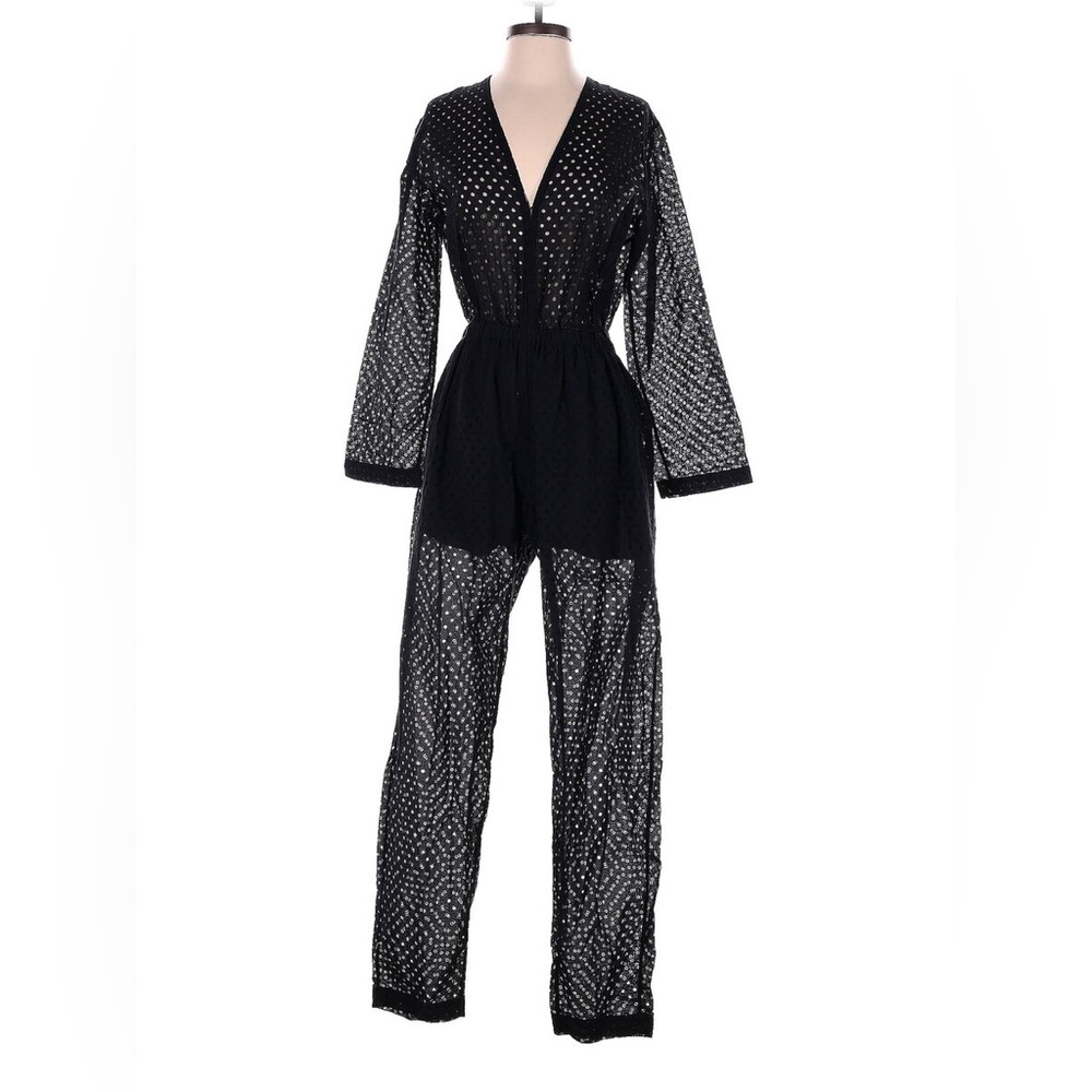 IRO Gleda eyelet jumpsuit black size 38 - Picture 2 of 9